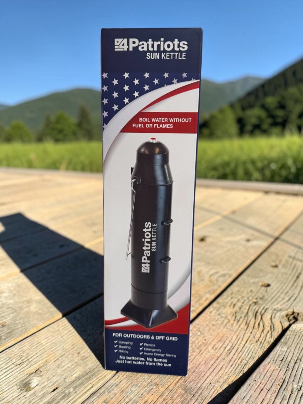 4 Patriots Sun Kettle For Outdoors and Off Grid - NEW